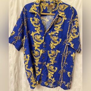 Dragon print Hawaiian shirt. Size large mens, 1X women’s.